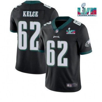 Youth Philadelphia Eagles #62 Jason Kelce Black Super Bowl LVII Patch Vapor Untouchable Limited Stitched Football Jersey Youth Philadelphia Eagles #62 Jason Kelce Black Super Bowl LVII Patch Vapor Untouchable Limited Stitched Football Jersey