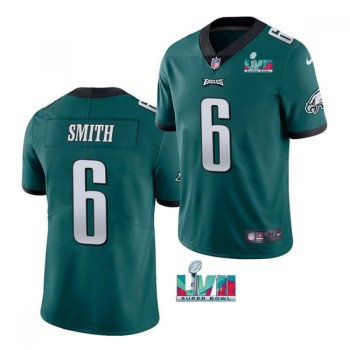 Youth Philadelphia Eagles #6 DeVonta Smith Green Super Bowl LVII Patch Vapor Untouchable Limited Stitched Football Jersey Youth Philadelphia Eagles #6 DeVonta Smith Green Super Bowl LVII Patch Vapor Untouchable Limited Stitched Football Jersey
