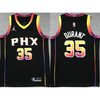 Youth Phoenix Suns #35 Kevin Durant Black 2022/23 Statement Edition Stitched Basketball Jersey