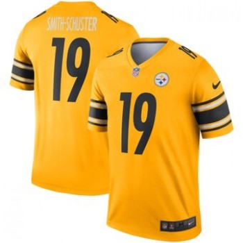Youth Pittsburgh Steelers #19 JuJu Smith-Schuster 2019 Gold Inverted Legend Jersey Youth Pittsburgh Steelers #19 JuJu Smith-Schuster 2019 Gold Inverted Legend Jersey