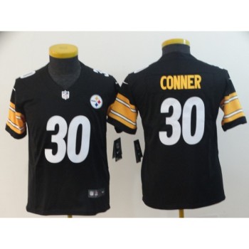 Youth Pittsburgh Steelers #30 James Conner Black Vapor Untouchable Limited Stitched NFL Jersey Youth Pittsburgh Steelers #30 James Conner Black Vapor Untouchable Limited Stitched NFL Jersey