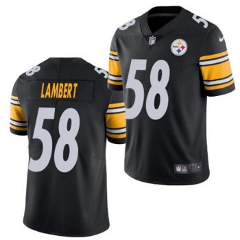 Youth Pittsburgh Steelers #58 Jack Lambert Black Vapor Untouchable Limited Stitched Jersey Youth Pittsburgh Steelers #58 Jack Lambert Black Vapor Untouchable Limited Stitched Jersey
