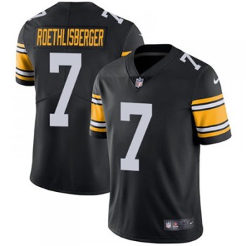 Youth Pittsburgh Steelers #7 Ben Roethlisberger Black Vapor Untouchable Limited Stitched NFL Jersey Youth Pittsburgh Steelers #7 Ben Roethlisberger Black Vapor Untouchable Limited Stitched NFL Jersey