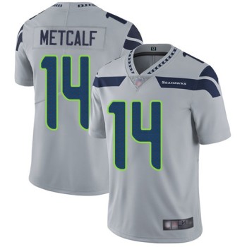 Youth Seattle Seahawks #14 DK Metcalf Grey Vapor Untouchable L Limited Stitched NFL Jersey Youth Seattle Seahawks #14 DK Metcalf Grey Vapor Untouchable L Limited Stitched NFL Jersey