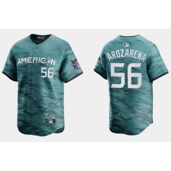 Youth Tampa Bay Rays #56 Randy Arozarena Teal 2023 All-star Stitched Baseball Jersey Youth Tampa Bay Rays #56 Randy Arozarena Teal 2023 All-star Stitched Baseball Jersey