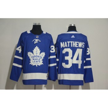 Youth Toronto Maple Leafs #34 Auston Matthews Blue Stitched NHL Jersey