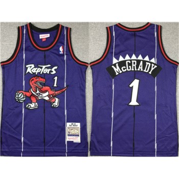 Youth Toronto Raptors #1 Tracy Mcgrady Purple Stitched Basketball Jersey Youth Toronto Raptors #1 Tracy Mcgrady Purple Stitched Basketball Jersey