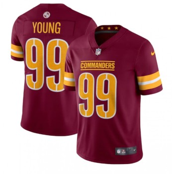 Youth Washington Commanders #99 Chase Young 2022 Burgundy Vapor Untouchable Stitched Football Jersey Youth Washington Commanders #99 Chase Young 2022 Burgundy Vapor Untouchable Stitched Football Jersey