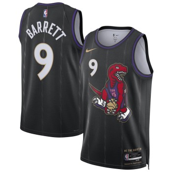 Unisex Toronto Raptors RJ Barrett Black 2024/25 Swingman Player Jersey - City Edition Unisex Toronto Raptors RJ Barrett Black 2024/25 Swingman Player Jersey - City Edition