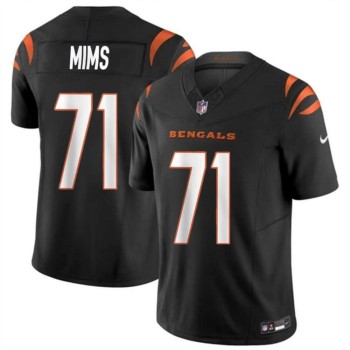 Youth Cincinnati Bengals #71 Amarius Mims Black 2024 Draft F.U.S.E Vapor Untouchable Limited Stitched Jersey Youth Cincinnati Bengals #71 Amarius Mims Black 2024 Draft F.U.S.E Vapor Untouchable Limited Stitched Jersey
