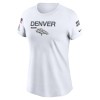 Women's Denver Broncos  White 2024 Salute To Service Legend Performance T-Shirt