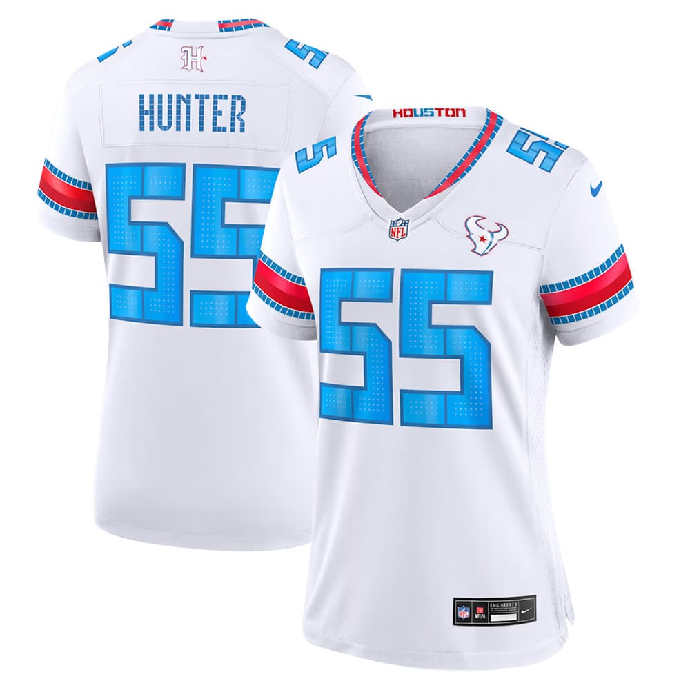 Women's Houston Texans #55 Danielle Hunter White 2026 Rivalries Collection Game Jersey