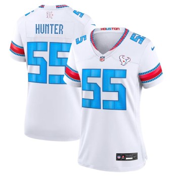 Women's Houston Texans #55 Danielle Hunter White 2026 Rivalries Collection Game Jersey