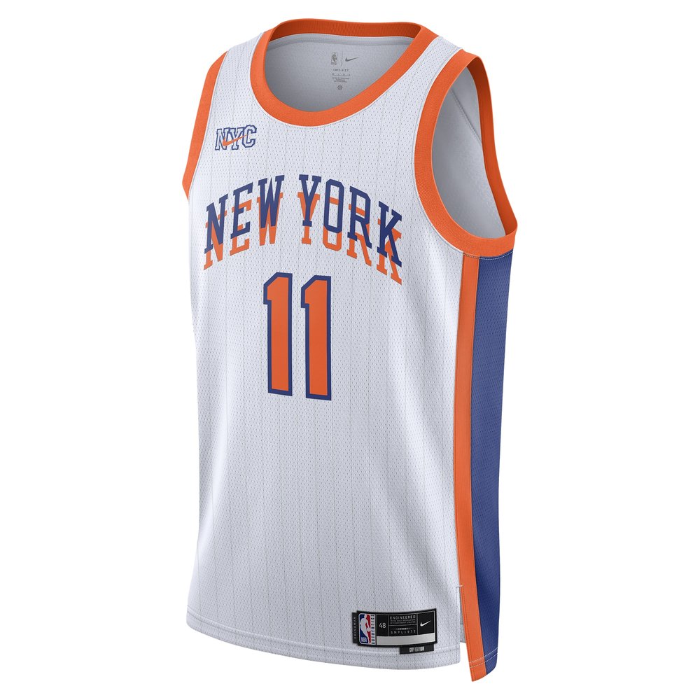 Unisex New York Knicks Jalen Brunson White 2024/25 Swingman Player Jersey - City Edition