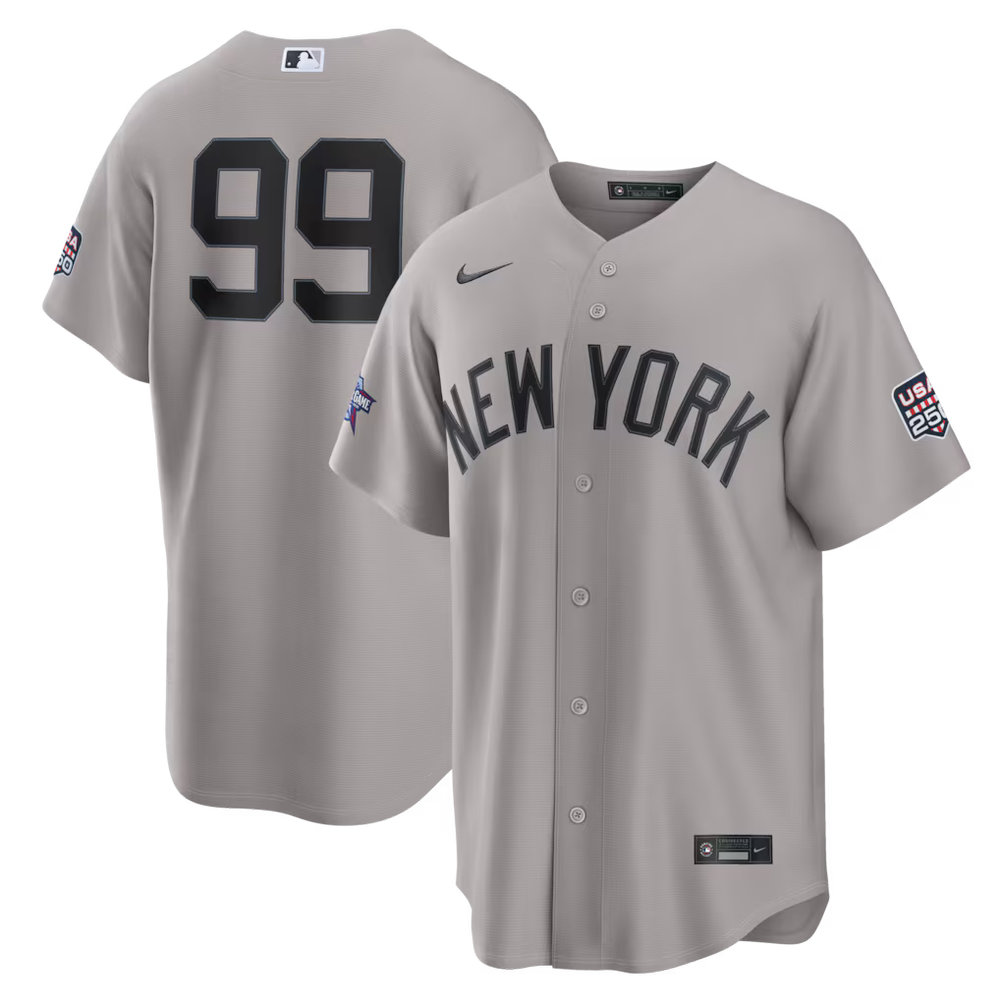 Men's New York Yankees #99 Aaron Judge Nike Gray 2026 All-Star Game Replica Jersey Men's New York Yankees #99 Aaron Judge Nike Gray 2026 All-Star Game Replica Jersey