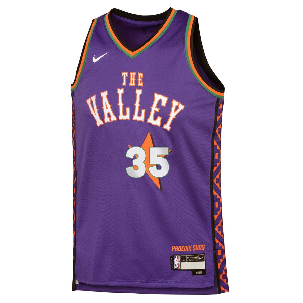 Youth Phoenix Suns Kevin Durant Purple 2024/25 Swingman Player Jersey - City Edition Youth Phoenix Suns Kevin Durant Purple 2024/25 Swingman Player Jersey - City Edition