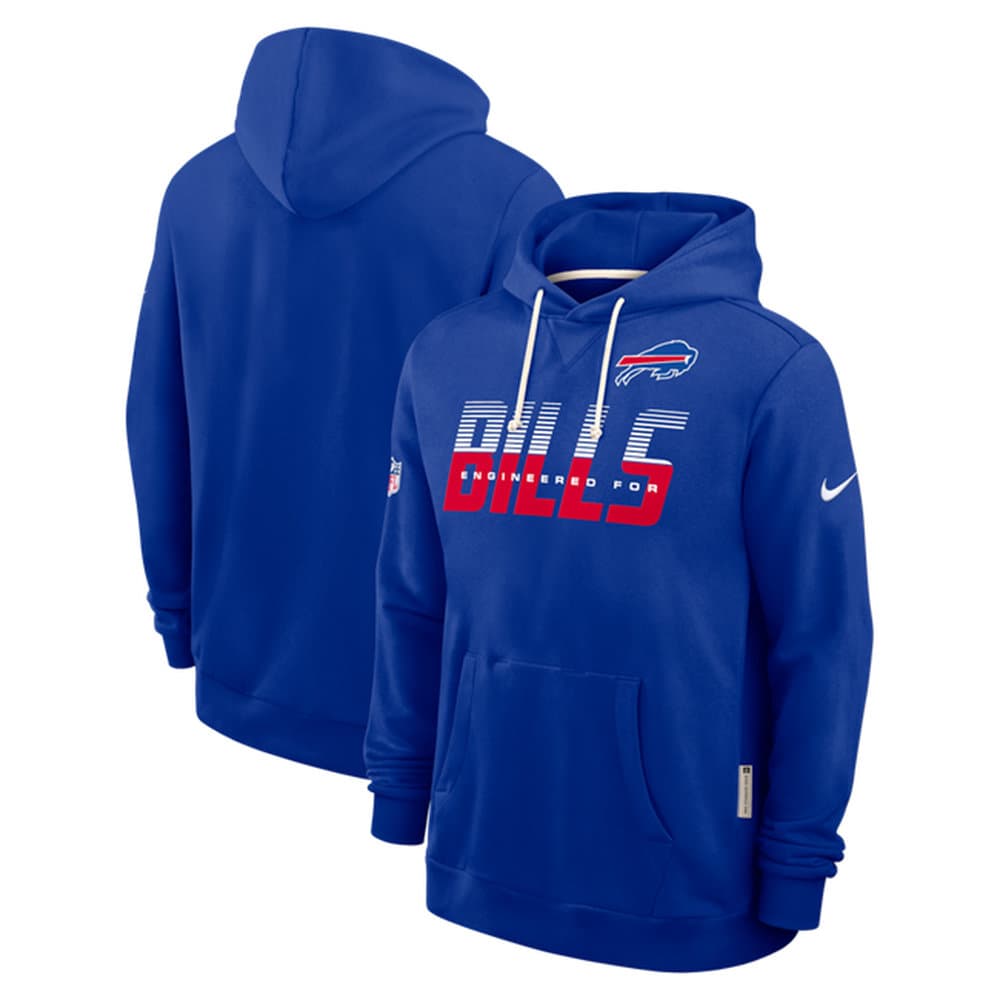 Men's Buffalo Bills Royal Sideline Standard Issue Top Prospect Dri-FIT Hoodie
