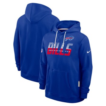 Men's Buffalo Bills Royal Sideline Standard Issue Top Prospect Dri-FIT Hoodie