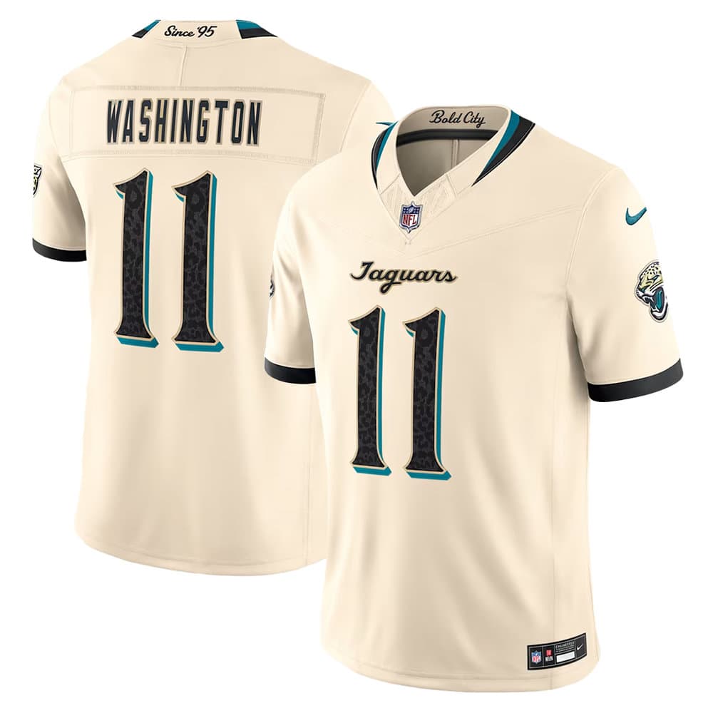 Youth Jacksonville Jaguars #11 Parker Washington Cream 2026 Rivalries Collection Vapor F.U.S.E. Limited Jersey