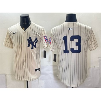 Youth New York Yankees #13 Jazz Chisholm Jr. Cream 2026 Field of Dreams Stadium Baseball Jersey