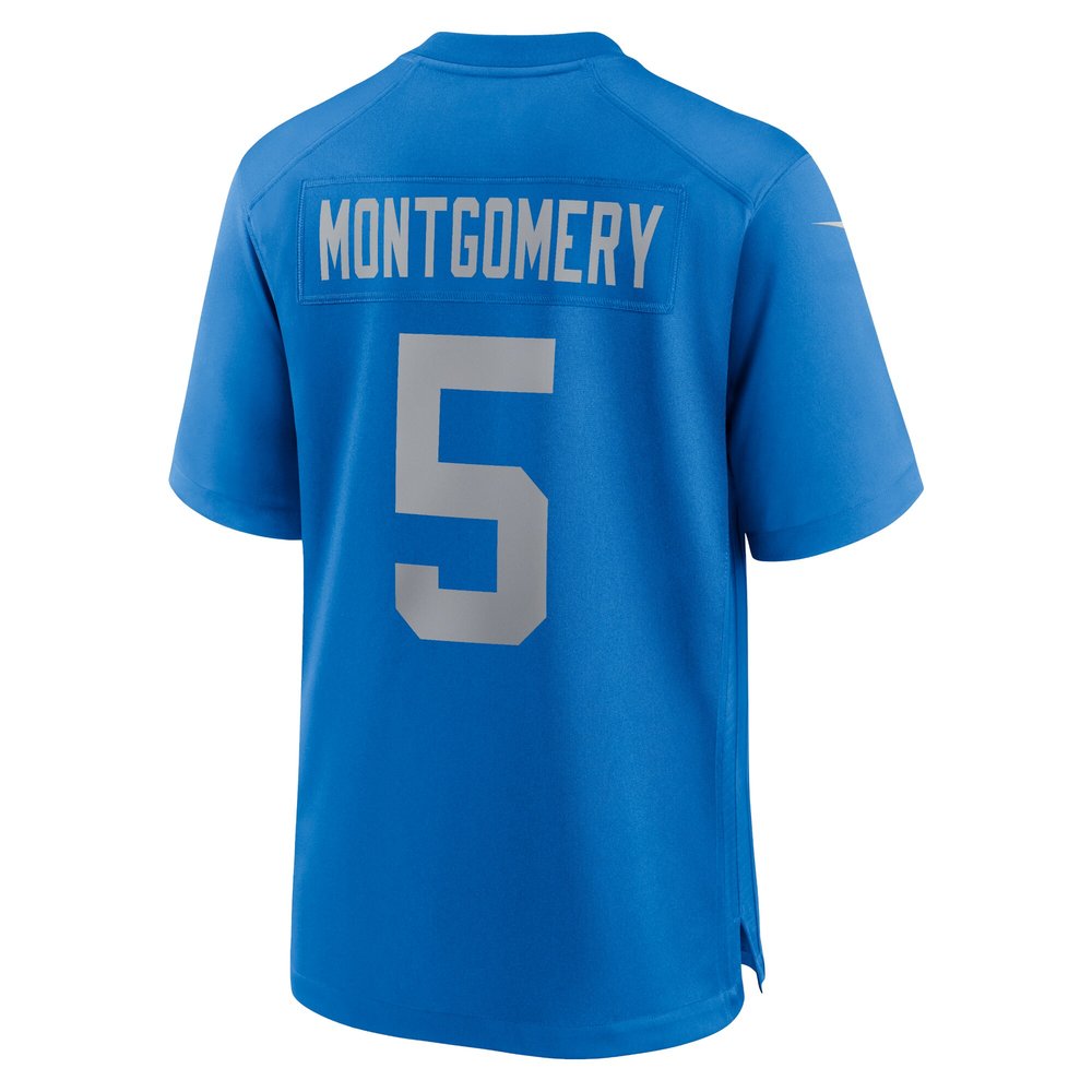 Men's Detroit Lions David Montgomery  Blue Alternate Game Jersey