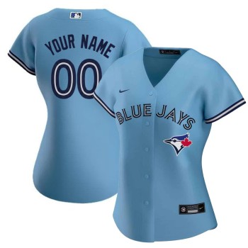 Women's Toronto Blue Jays Blue Stitched Baseball Custom Jersey