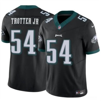Men's Philadelphia Eagles #54 Jeremiah Trotter Jr Black 2024 Draft F.U.S.E Vapor Untouchable Limited Stitched Football Jersey Men's Philadelphia Eagles #54 Jeremiah Trotter Jr Black 2024 Draft F.U.S.E Vapor Untouchable Limited Stitched Football Jersey