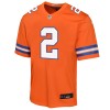 Youth Denver Broncos Patrick Surtain II Orange Mile High Collection 1977 Throwback Game Jersey