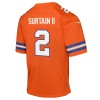 Youth Denver Broncos Patrick Surtain II Orange Mile High Collection 1977 Throwback Game Jersey