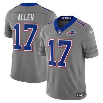 Youth Buffalo Bills #17 Josh Allen Nike Gray Nickel City Vapor F.U.S.E. Limited Jersey