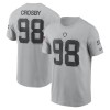 Men's Las Vegas Raiders Maxx Crosby Gray 2024 Salute To Service Name & Number T-Shirt