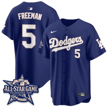 Men's Los Angeles Dodgers #5 Freddie Freeman Royal 2026 MLB All-Star Jersey Men's Los Angeles Dodgers #5 Freddie Freeman Royal 2026 MLB All-Star Jersey
