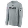 Youth Buffalo Bills Gray 2024 Salute To Service Long Sleeve T-Shirt