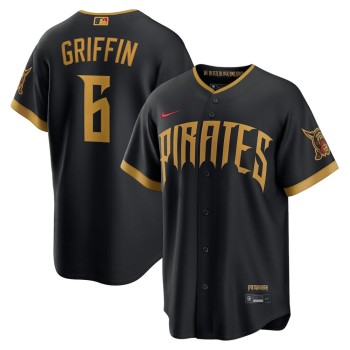 Men's Pittsburgh Pirates #6 Konnor Griffin Black 2026 City Connect Stitched Jersey