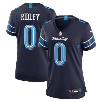 Women's Tennessee Titans #0 Calvin Ridley Navy 2026 Rivalries Collection Game Jersey