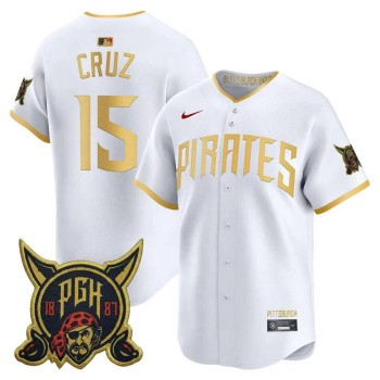 Men's Pittsburgh Pirates #15 Oneil Cruz White 2026 City Connect Jersey