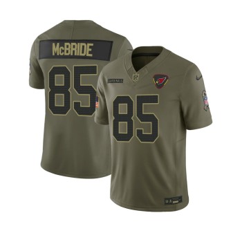 Youth's Arizona Cardinals #85 Trey McBride Nike Olive 2025 Salute to Service Retired Limited Jersey