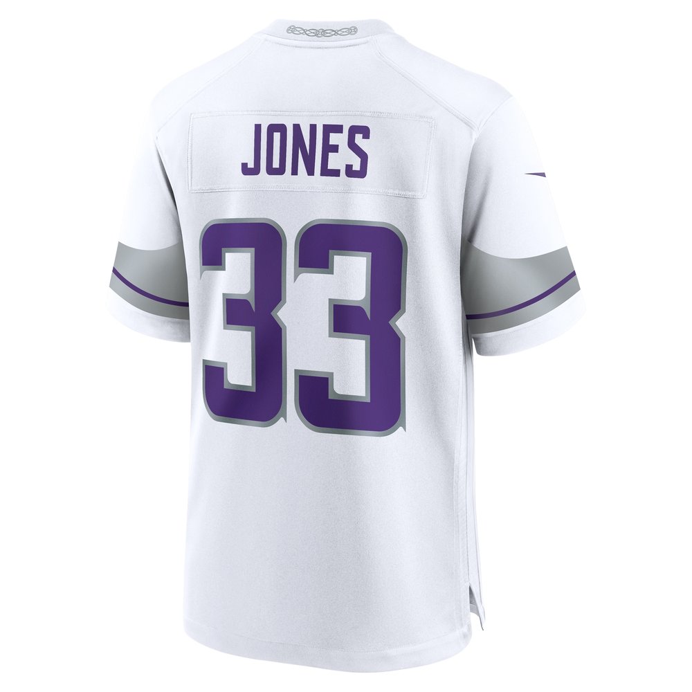 Men's Aaron Jones White Minnesota Vikings Alternate Game Player Jersey