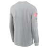 Men's Seattle Seahawks Gray 2024 Salute To Service Long Sleeve T-Shirt