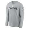 Men's Kansas City Chiefs Gray 2024 Salute To Service Long Sleeve T-Shirt