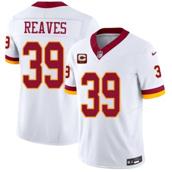Men's Washington Commanders #39 Jeremy Reaves White 2026 With 2-Star C Patch Vapor F.U.S.E. Limited Jersey Men's Washington Commanders #39 Jeremy Reaves White 2026 With 2-Star C Patch Vapor F.U.S.E. Limited Jersey