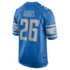 Men's Detroit Lions #26 Jahmyr Gibbs Blue 2023 NFL Draft First Round Pick Game Jersey