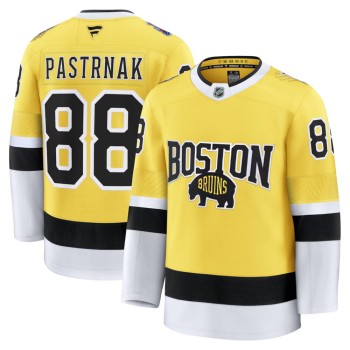 Youth Boston Bruins #88 David Pastrnak Gold 2026 NHL Stadium Series Premium Jersey