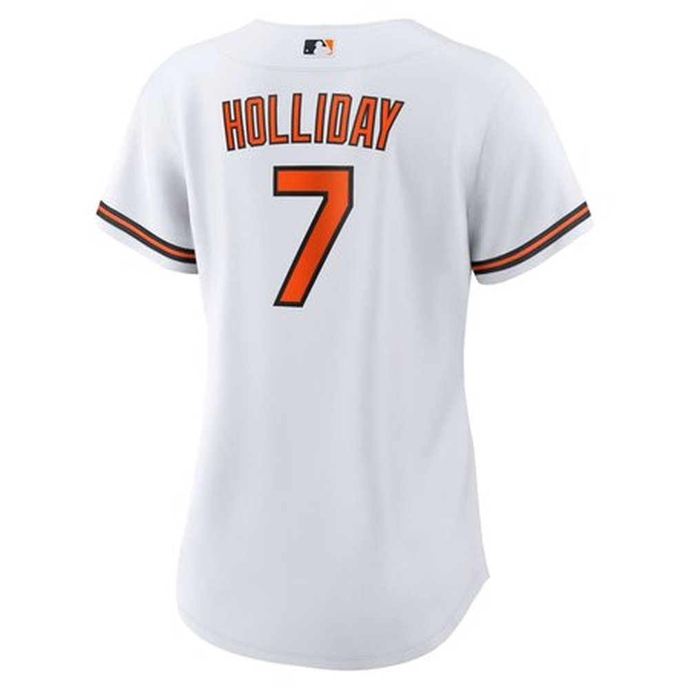 Women's Baltimore Orioles Jackson Holliday White Home Replica Player Jersey