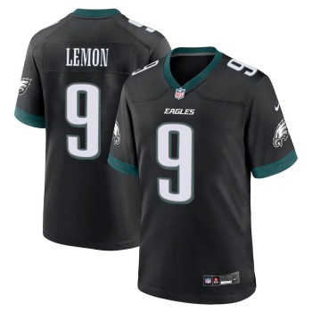 Youth Philadelphia Eagles #9 Makai Lemon Black 2026 NFL Draft Game Jersey
