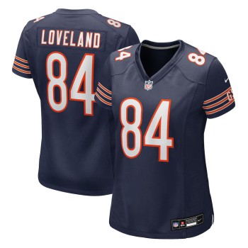 Women's Chicago Bears #84 Colston Loveland Nike Navy Team Game Jersey