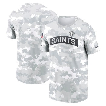 Men's New Orleans Saints Arctic Camo 2024 Salute To Service Performance T-Shirt