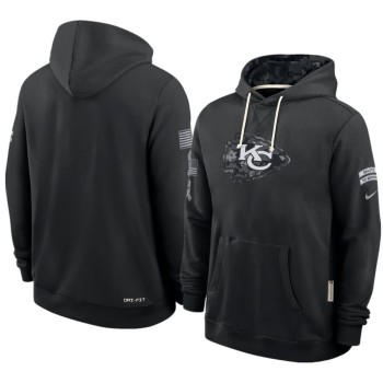 Men's Kansas City Chiefs Nike Black 2026 Salute to Service Sideline Dri-FIT Pullover Hoodie Men's Kansas City Chiefs Nike Black 2026 Salute to Service Sideline Dri-FIT Pullover Hoodie
