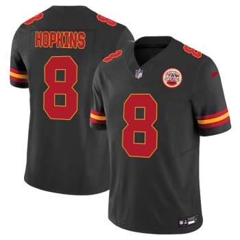 Men's Kansas City Chiefs #8 DeAndre Hopkins Black Alternate Vapor F.U.S.E. Limited Jersey Men's Kansas City Chiefs #8 DeAndre Hopkins Black Alternate Vapor F.U.S.E. Limited Jersey