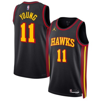 Men's Atlanta Hawks #11 Trae Young Red Swingman Icon Edition Jersey